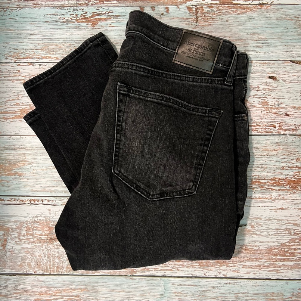 Abercrombie and fitch Langdon skinny ripped jeans